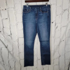 Jen7 Womens 10 Stretch Skinny Jeans Dark Wash High Rise Casual Denim‎ Daily
